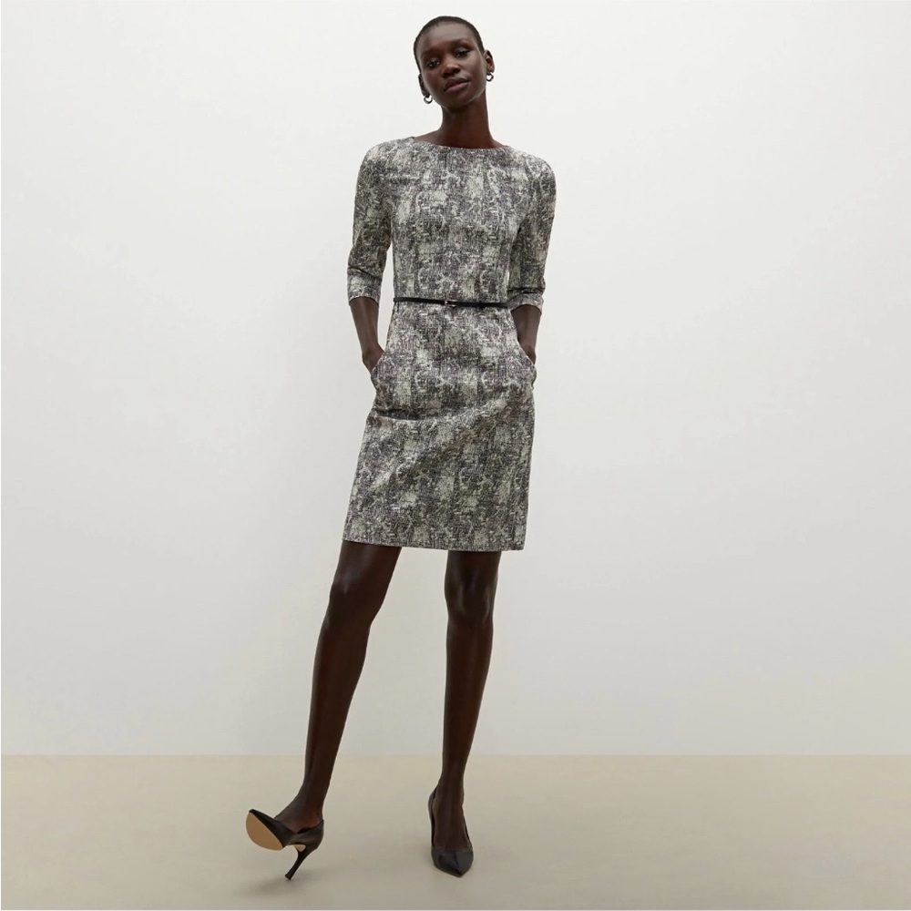 MM Lafleur Black & White  Sheath Dress size 12